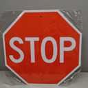 T&R Large Stop Sign Street Road Sign 24 x 24 Inches. Engineer Grade Reflective Sheeting, Rust Free Aluminum, Weather Resistant, Waterproof, Fade Resistant, 2 Pre-drilled Holes