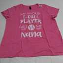 My Favorite T-Ball Player Calls Me Nana Grandma Game T-Shirt (XL, Pink)