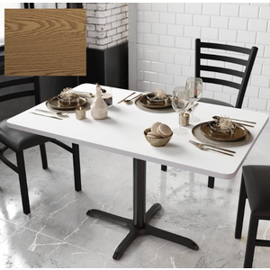 Table Top Reversible Top In Two Colors Oak/Grey, Size 24x48