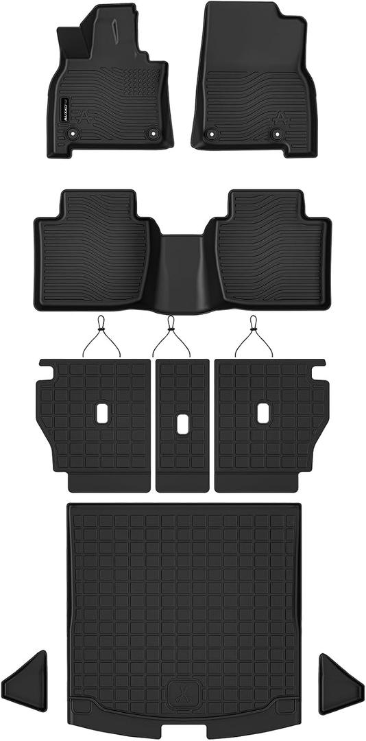 AUXKO All Weather Floor Mats Cargo Mat with Backrest Mat for Mazda CX5 2026