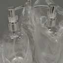 Refillable Clear Soap Dispenser Bottles with Pump, 16 oz (3 Pack) | BPA-Free Plastic Boston Round Containers for Hand Soap, Lotion, Shampoo, Kitchen & Bath