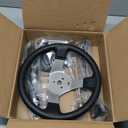 JNDO Go Kart Steering kit 380mm Steering Shaft+340mm Rack and Pinion+300mm Steering Wheel+150mm Steering Column+240mm Tie Rods+80mm Sleeve Suitable for Buggy Quad Go Kart Golf UTV