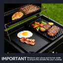 EWFEN Reversible Grill/Griddle, 16.7x9.5'' Pre-Seasoned Cast Iron Griddle Pan, Double Burner Cookware, Rectangular Non-Stick Stovetop Griddle with Handles, Flat Top Plate for Oven, Grill & Campfire