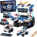 5in1 STEM Robot Building Kits for Kids 6-12, App & Remote Control STEM Car Tank Truck Robot Building Toys for Kids Science Learning, 800Pcs DIY Building Sets Erector Sets Gifts for Boys Girls