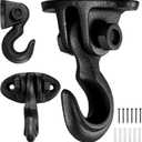 3 Pcs Cast Iron Ceiling Hook,Industrial Coat Hook,Chandelier Hooks,Plant Pot Hanger