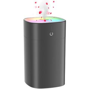 Humidifiers for Bedroom, Personal Desktop Plant Humidifier Indoor 400ML Office Portable Small Humidifier for Travel Oil Diffuser with Night Light Auto Shut-Off