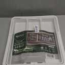 Large Utensil Drawer Organizer Expandable Silverware Organizer for Kitchen Drawer Adjustable Cooking Utensil Holder Cutlery Flatware Tray Spatula Tools Gadgets Storage Dividers Plastic White