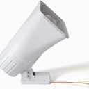 Alarm Dual Tone Wired Horn Siren with Bracket,130DB Loud Voice Warning System for Car Truck Home Doorbell Security Anti-Thief Indoor and Outdoor (White)