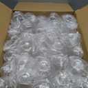 Lueumxc 56 Pack Plastic Wine Glasses Disposable Diamond Champagne Flutes, 32 Pcs 9 OZ Stemless Champagne Flutes & 24 Pcs 12 OZ Disposable Wine Glasses, BPA-Free
