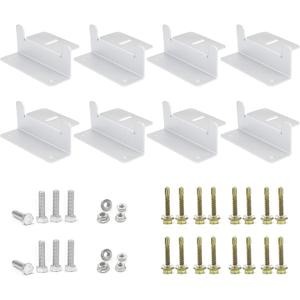ECO-WORTHY 8 Units Solar Panel Mounting Brackets,Z Bracket Sets Lightweight Aluminum Corrosion-Free for RV, Trailer, Boat, Yachs, Wall and Other Off Gird Roof,2 Set of 4 Units