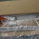 IBUYKE Wall Mounted Clothes Rack, Wood Wall Mounted Clothes Rail, Space-Saving Hanging Closet Rod, Modern Wardrobe Coat Rack for Entrance, Wall, Door, Bathroom, Bedroom, White TYJ005W (31.5in*1)