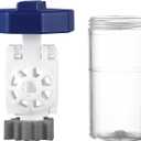 3 Pieces Hydrogen Peroxide Contact Lens Cleaner Case, Eye Contact Lens Washer Machine, Portable Travel Size Vented Universal Protective Barrel-shaped Case