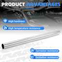 3 Inch Exhaust Pipe, 3'' Stainless Steel Straight DIY Custom Mandrel Exhaust Pipe, 48 Inch Length, 3'' OD Mandrel Straight Pipe
