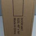 Front Door Mat, Heavy Duty Indoor Outdoor Entrance Door Mat, 72" x 24" Commercial Door Mats for Entryway, Durable Non-Slip Rubber Backing, Low-Profile Welcome Mats for Entry, Gray