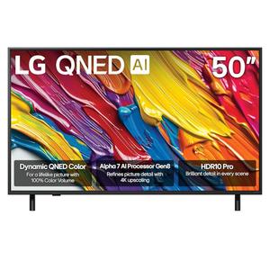 LG 50-Inch Class QNED AI 4K QNED82A Series Smart TV w/AI Sound, HDR10, 4K Super Upscaling, Filmmaker Mode, Wow Orchestra, Alexa Built-in (50QNED82AUA, 2025)