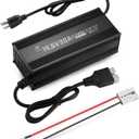 12V 30A LiFePO4 Battery Charger 14.6V Lithium Battery Smart Charger with Anderson Connector and Anderson to M8 Adapter Cable,for Lithium LiFePO4 Deep Cycle Rechargeable Batteries of Car Truck Boat RV