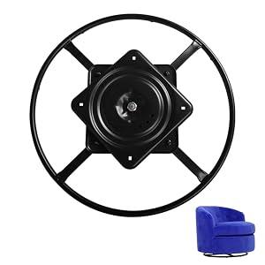 Skuehod 24 Inch Heavy Duty Recliner Chair Swivel Ring Base Kit with 10 inch Swivel Plate, Chair Replacement Parts Bottom Mechanism