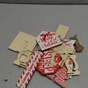 Umigy 14 Pcs Christmas Tiered Tray Decor Rustic Christmas Decorations Santa Candy Wood Sign Decorative Trays Xmas Table Tiered Tray Winter Farmhouse Rustic Table Decor for Home Shelf Tabletop