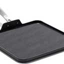 OXO Enhanced 11" Griddle Pan, PFAS-Free Ceramic Nonstick, Durable Hard Anodized Cookware, Scratch Resistant, Stainless Steel Handle, Good Grips, Dishwasher & Oven Safe, Black