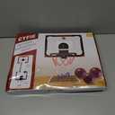 CYFIE Suction Cup Basketball Hoop, Indoor Mini Basketball Hoop with Sturdy Backboard/Electronic Scoreboard, Sound, 3 Balls, Basketball Toys Gifts Ideas for Kids Teens Girls Boys Gifts
