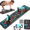 Push Up Board 9 in 1 Home Workout Equipment Multi-Functional Pushup Bar System Fitness Floor Chest Muscle Exercise Professional Equipment Burn Fat Strength Training Arm