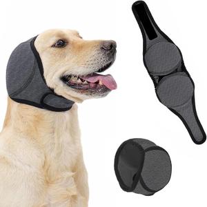 2026 New Dog Ear Muffs (Thickened) for Noise & Bath - Waterproof Protection with Elastic Calming Hoodie, Grooming & Anxiety Relief, Suitable for Various Occasions - Outdoor and Home (L)