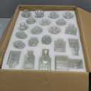 36Pcs Bud Vases Set Small Vintage Glass Bottles Clear Bud Vases in Bulk Multiple Shape Cute Glass Vases for Rustic Wedding Centerpieces Table Decorations and Home Decor(Clear)