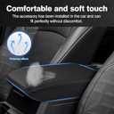 Autorder Center Console Cover for 2024 2025 2026 Toyota Tacoma Accessories Armrest Cover Anti-Scratch Middle Console Pad Leather Armrest Protector