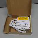 TESSAN Surge Protector Flat Extension Cord 5Ft, Flat Plug Power Strip with 4 Outlets 3 USB Ports (1 USB C), 900 Joules Protection, Multiple Wall Outlet Extender Suitable for Home Office Dorm, White