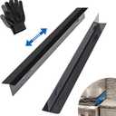 2 Pack Stove Gap Covers,Stove Gap Covers Stainless Steel,Gap Filler for Stove and Counter,Heat Resistant Oven Gap Filler,Adjustable Length 13.8" to 27.5" (T Shape)