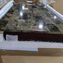 Linon Brown 3-Piece Table Faux Marble Tavern Set, 42" w x 22.25" d x 36" h