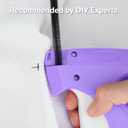 3 x Stitch Gun for Clothes Quick Clothing Fixer & Tagging Gun with 6 Needles 1000 Black+1000 White Fasteners, Handheld Sewing Tool for Instant Repairs, Quilting, Retail Price Tags No Thread Needed Purple