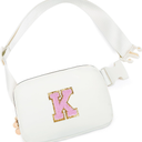 Birthday Gifts for 4 5 6 7 8 9 10 11 12 13 Year Old Girls, Gifts for Teens Kids Daughter Sister Her, Two Way Zipper Crossbody Bag Fanny Pack Belt Bag Cute Trendy Stuff - Cream, K