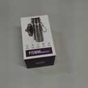 MQOUNY for Magsafe Tripod Stand for iPhone,Portable Pocket Size Selfie Stick with Rechargeable Remote and Metal Ring,Extendable Detachable Cell Phone Tripod Compatible with iPhone/Android (White)