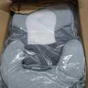 Baby Lounger Pillow for Infant Support Cushion Reflux Breastfeeding Pillow, Bottle Feeding, Tummy Time, Adjustable Baby Wedge Lounger Pillow for Reducing Spit-Up (White Grey)