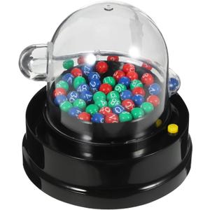 TOYANDONA Mini Lottery Machine Portable Number Picker for Party Games Lucky Draw Entertainment 4.33X4.21X4.21In Desktop Jackpot Device