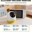 Ellie Pro Baby Monitor with 2 Cameras,5'' IPS 2K UHD Resolution,6000mAh Battery, Remote Pan-Tilt-5X Zoom, 2-Way Talk,No WiFi, Night Vision, Virtual Fence and 1000ft Range