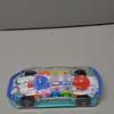 ArtCreativity Light Up Transparent Sensory Car Toy for Kids, 1PC, Bump and Go Toy Car with Colorful Moving Gears, Music, and LED Effects, Easter Toys for Toddlers, Great Birthday Gift Idea