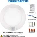 Closet Lights Motion Sensored, LED Closet Light Motion Activated, 5000K Daylight 6-7/8 Inch 10W Motion Sensor Ceiling Light, Closet Lights Wired, Pantry Light 90CRI, No Battery, Damp Rated ETL