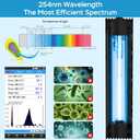 Aquarium U-V Light, Al-gae Control Light with 1-24H Timer, Green Water Clean Lamp with Protective Shield, 6W for 10-40 Gallon Freshwater and Saltwater Tanks