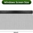 36Inch x 100Feet Window Screen Mesh Roll and Durable Screen Door Replacement, Window Mesh Screen Roll for Windows (Black)