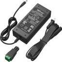 EMITEVER 24V DC LED Power Supply, 60W LED Power Adapter, Lighting Transformers, Input AC 100-240V UL-Listed