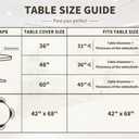 UMINEUX Oval Fitted Vinyl Tablecloth with Elastic Edged & Flannel Backing, Waterproof Wipeable Oval Table Cover - Fits Tables up to 42"X68" (Gray Moroccan)