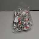 16.6ft Vintage Christmas Lights for Indoor Bedroom Decorations - 30 LED Globe Bulbs String Light with Snow & Cute Ornaments for Home Patio Decor Fireplace Xmas Tree Decoration