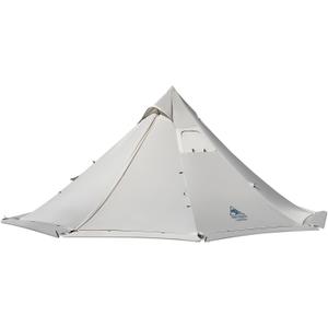 OneTigris Smokey HUT Hot Tent with Stove Jack, Ultralight 4 Season Tipi Tent with Snow Skirt & Detachable Floor for Camping, Hiking, Bushcraft, Backpacking