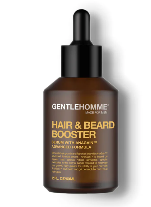 Gentlehomme Anagain Hair & Beard Growth Serum - Advanced Formula with Biotin & Castor Oil for Thicker, Fuller Regrowth - 60 mL