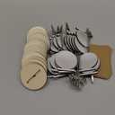 Funnymoom 20 Pcs Base Memo Clip Holder Table Number Card Place Holders Stand Note Paper Clip Centerpieces for Table Party Favors Photo Stand Events Decoration(Golf)