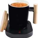 HOWAY Coffee Warmer & Mug Set, Cup Heater for Desk Temperature Control and Smart Auto Shut Off, 14oz, Two temperatures