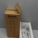 Kitsure Toilet Paper Holder Stand  Compact Bathroom Storage Cabinet for Extra Rolls and Small Items, Bathroom Organizers and Storage for Small Spaces, Living Room, Bedroom, 38.3" H, White