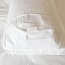iMaylex Soft and Breathable 100% Egyptian Cotton Envelope Pillow Shams, Silk Like and Cozy Decorative Pillow Covers, Set of 2, White, King